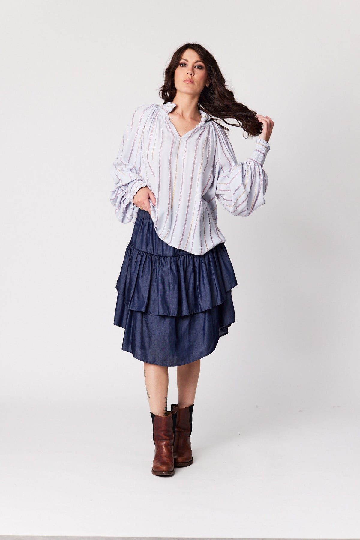 Dylan Blouse (Sky Lilac)