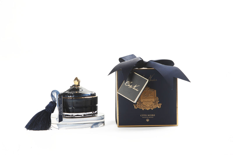 Cote Noire - Art Deco Candle With Tassel Navy 200g