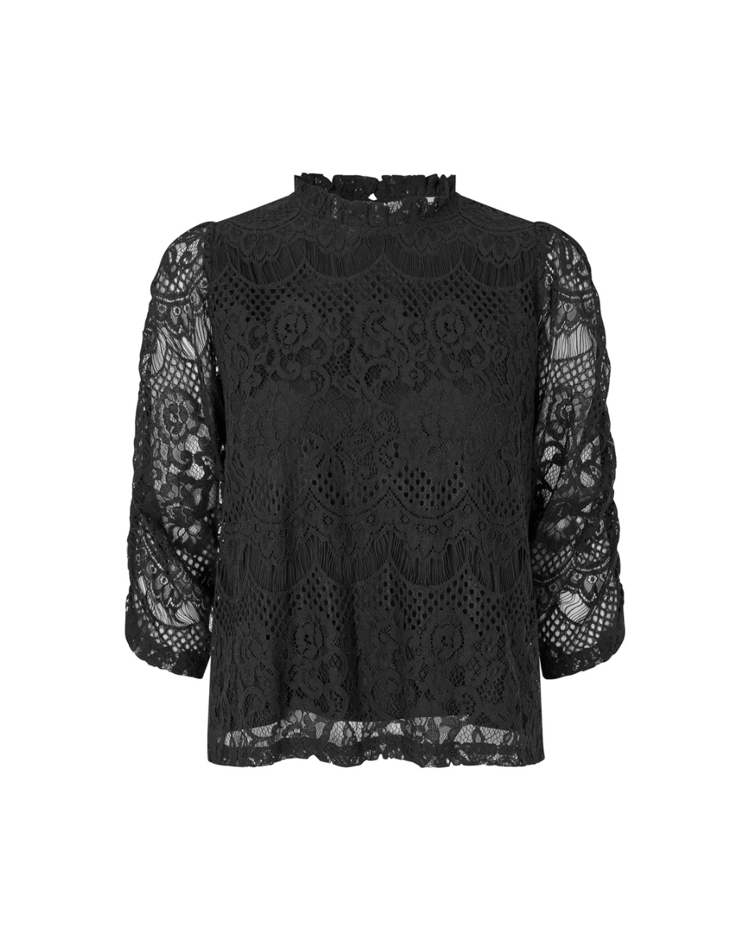 Lilou Blouse 3/4 (Black)