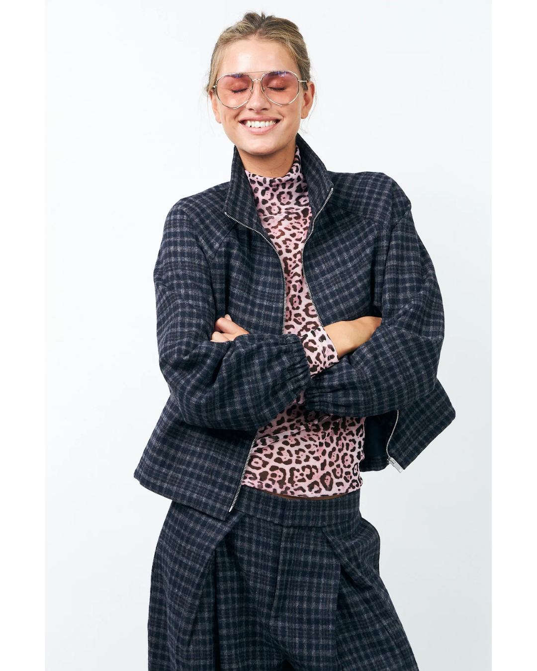 Mae Jacket (Dark Blue)