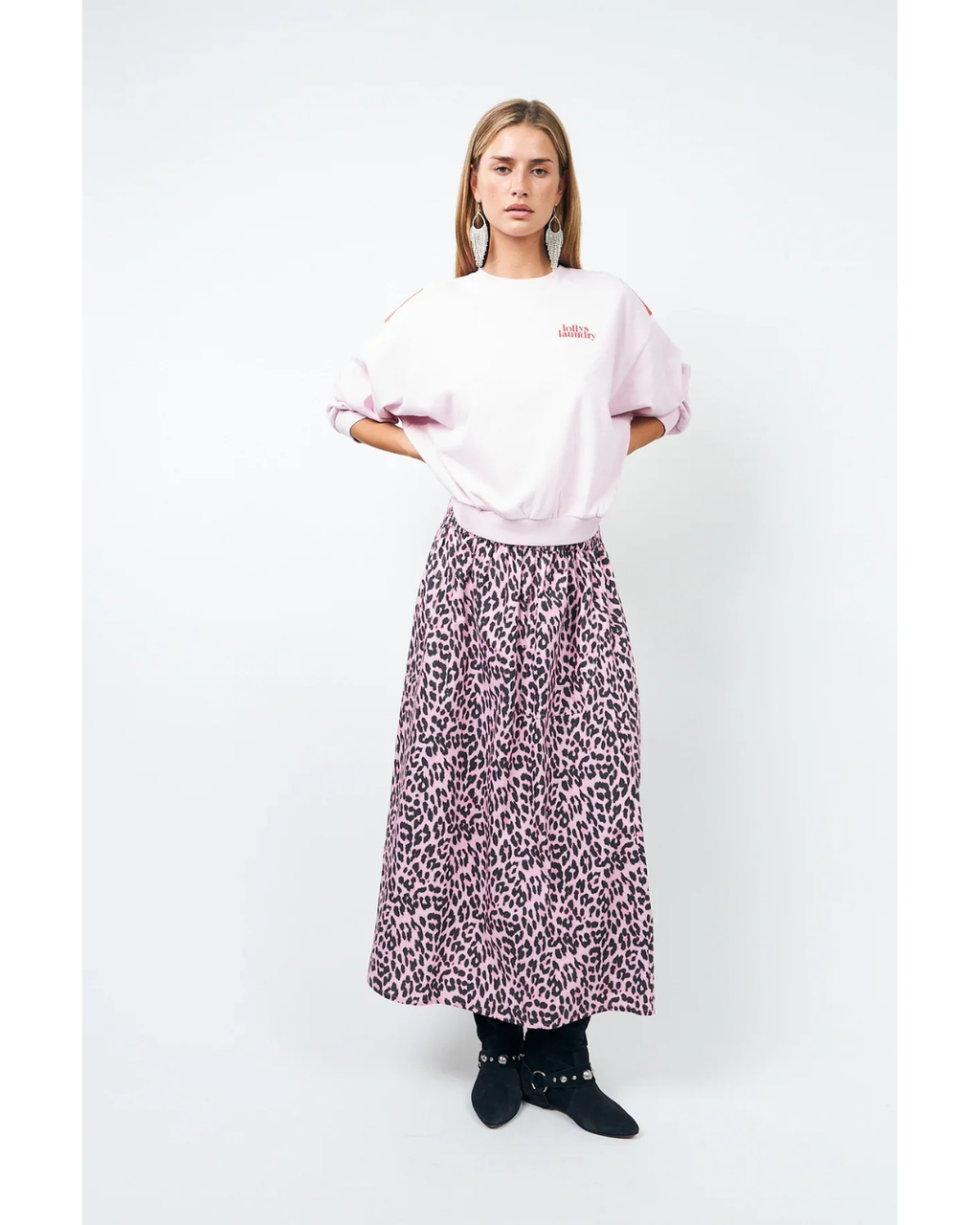 Akane Maxi Skirt (Light Pink)