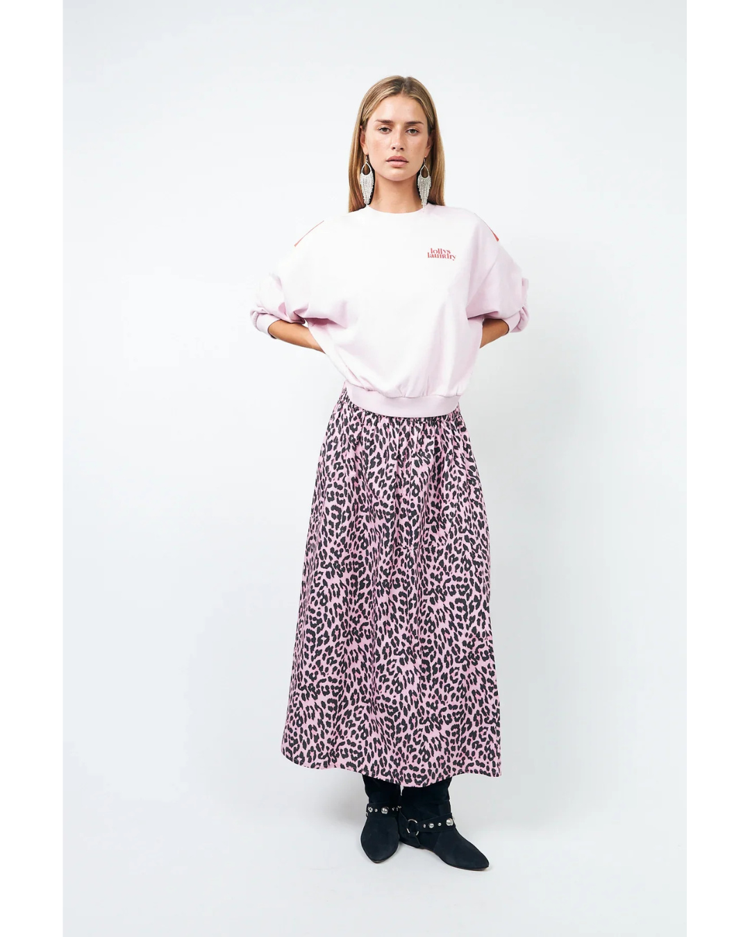 Akane Maxi Skirt (Light Pink)