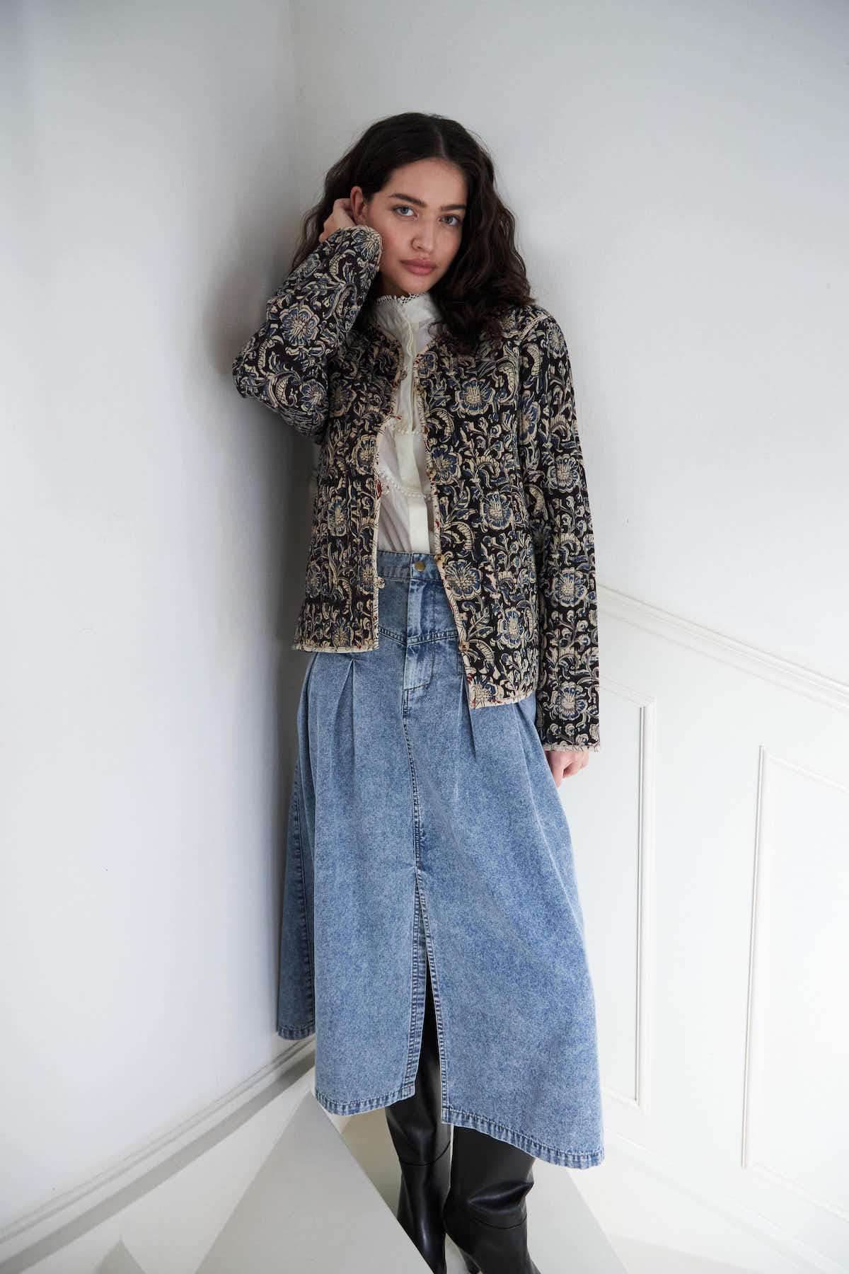 Betty Jacket LS (Flower Print)