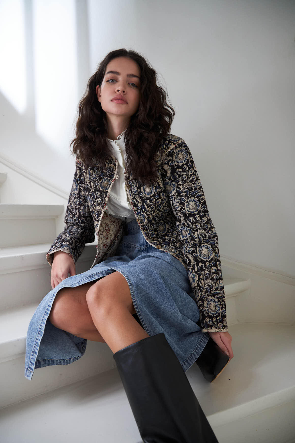 Betty Jacket LS (Flower Print)