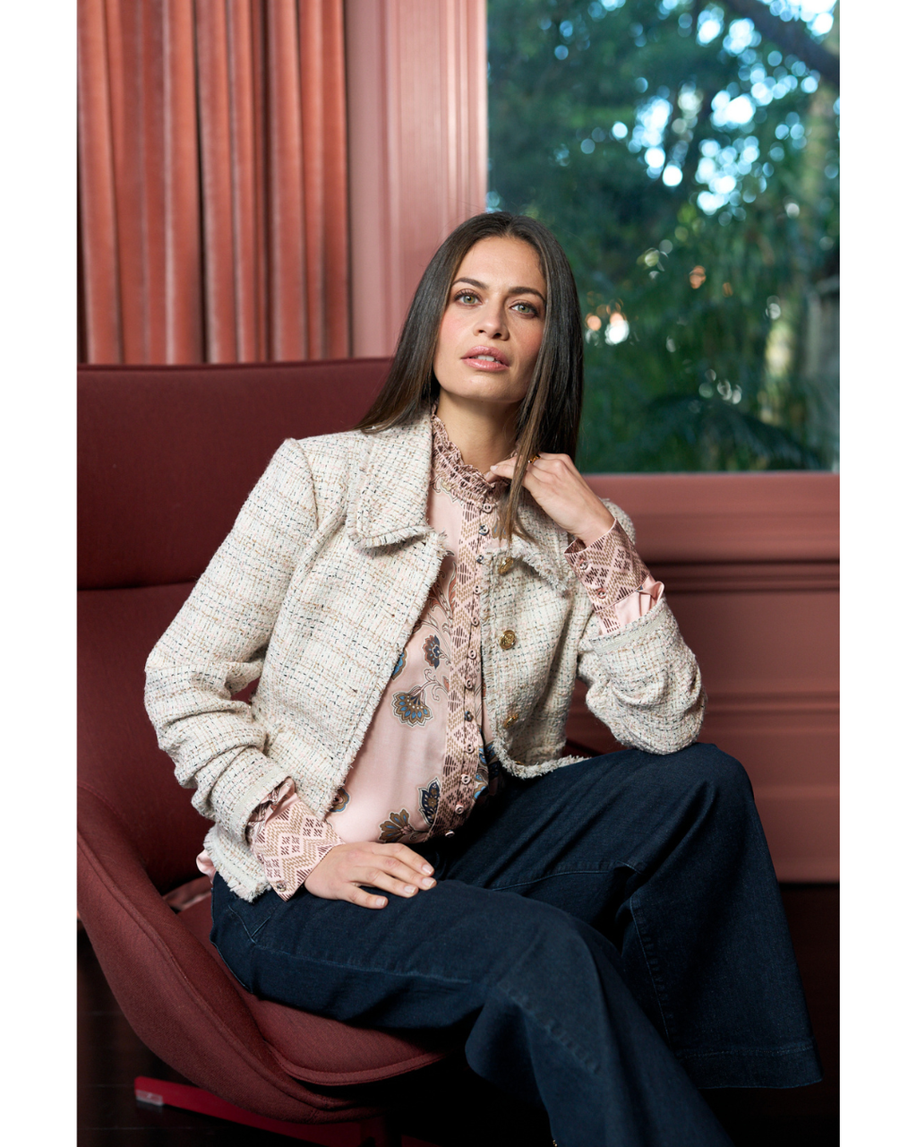 Inez Jacket (Bone Multi)
