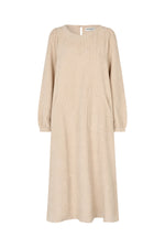 Lolly's Laundry - Lucas Midi Dress LS (Sand)