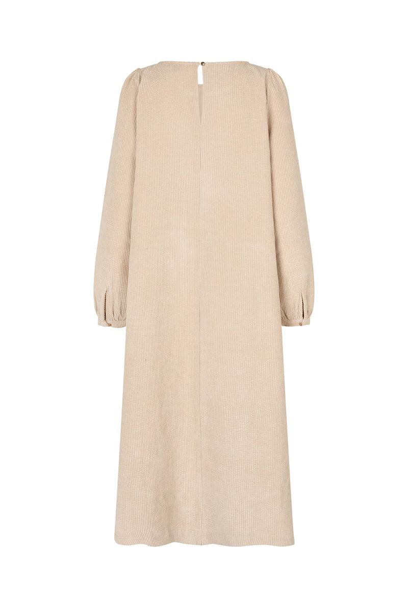 Lolly's Laundry - Lucas Midi Dress LS (Sand)