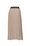 Madly Sweetly - Just Pleat It Skirt (Taupe)