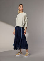 Madly Sweetly - Just Pleat It Skirt (Navy)