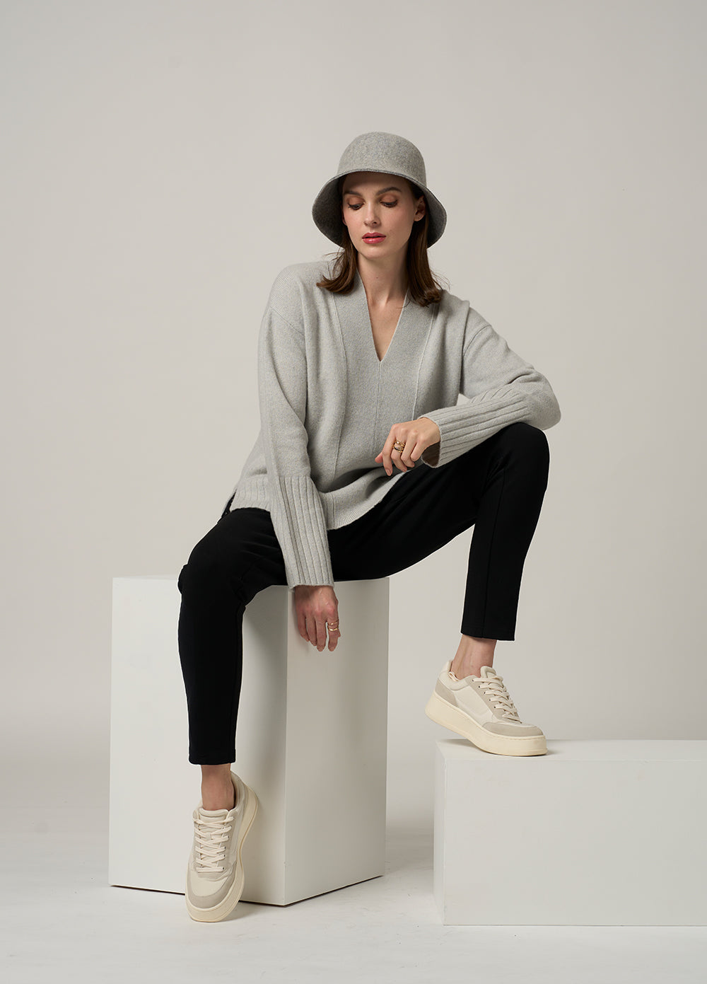 Madly Sweetly - Weekender Sweater (Dove Grey)