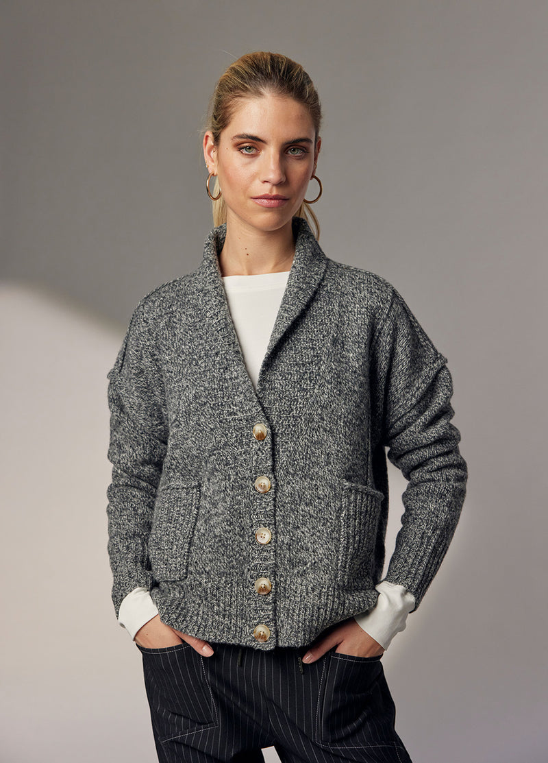 Madly Sweetly - Miss Mossy Cardi (Charcoal)