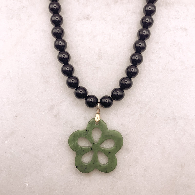 Ghost & Lola - Jade Flower Necklace