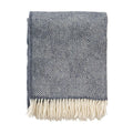 Klippan Lambswool Throw Gooseye (Smokey Blue)