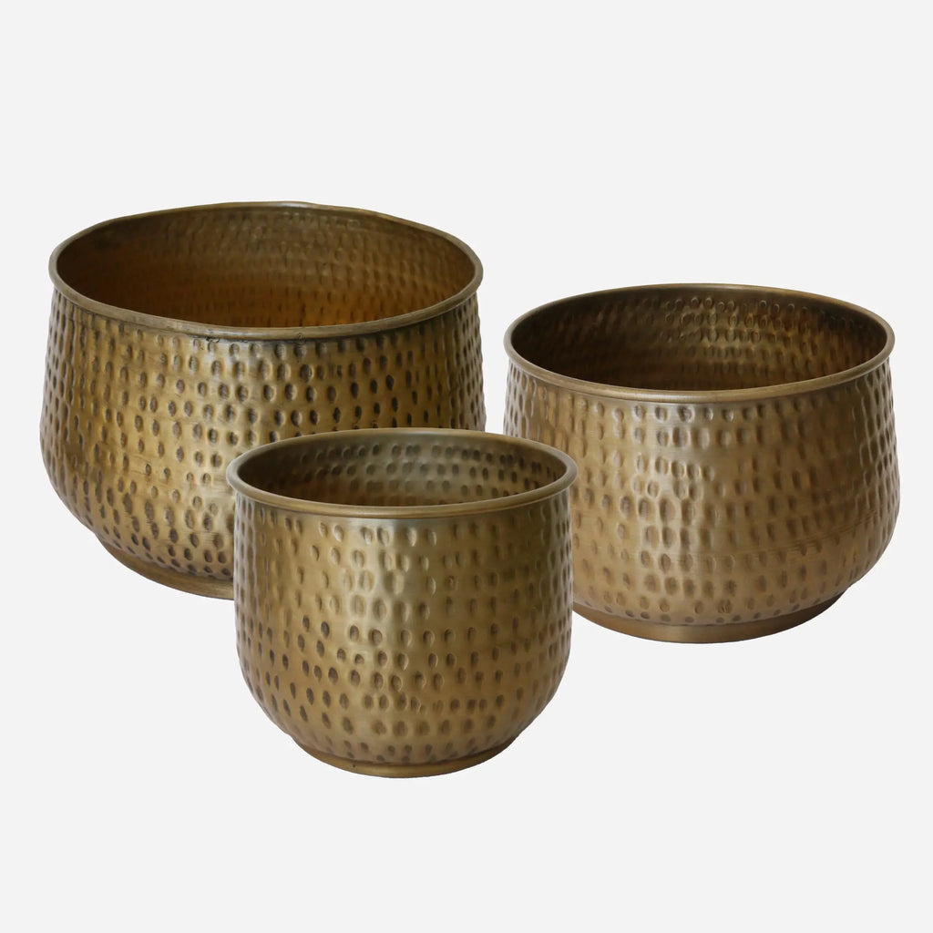 CC Interior - Haveli Planter in Antique Brass Finish (Small)