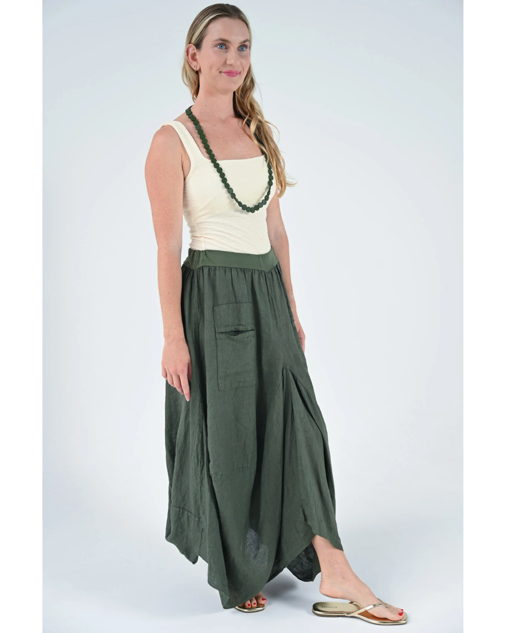 Portofino Turkish Skirt OS (Khaki)