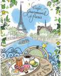 Tea towel Cafe Gourmand Paris (48x72cm)