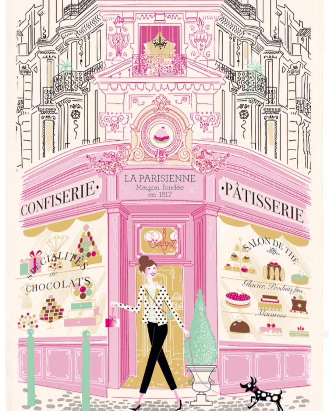 Tea towel Patisserie (48x72cm)