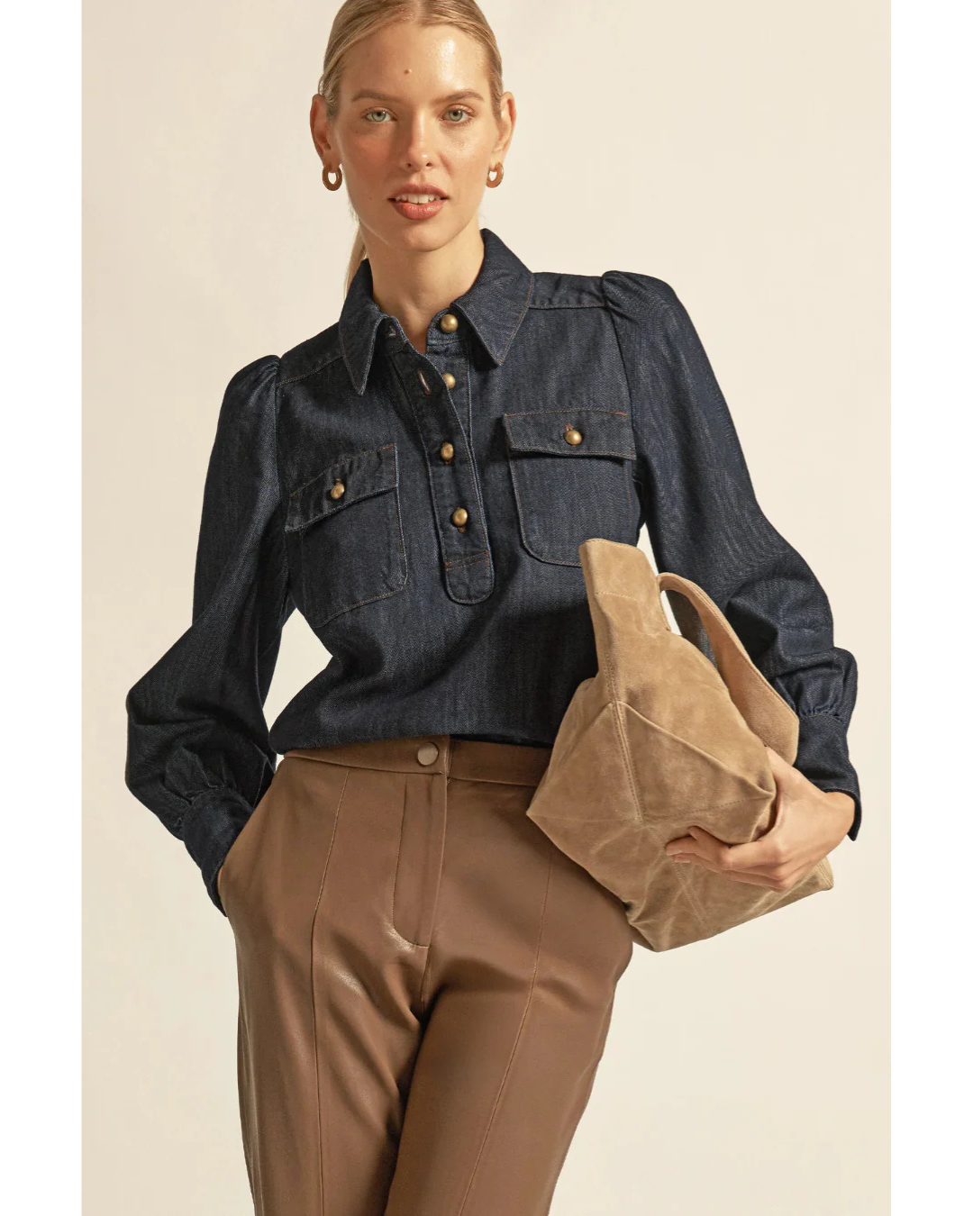 Resonate Top (Dark Denim)