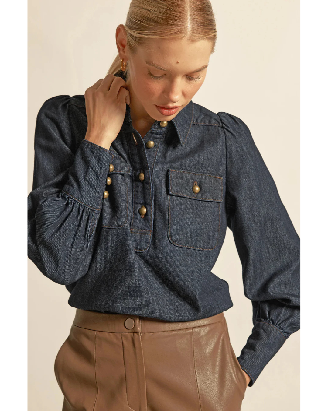 Resonate Top (Dark Denim)