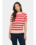 Mila Block Stripe Pullover (Pink Poinciana Block Stripe)