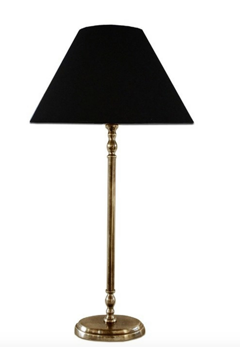 CC Interior - Lyon Oval Tall Lamp Base Antique Brass Finish