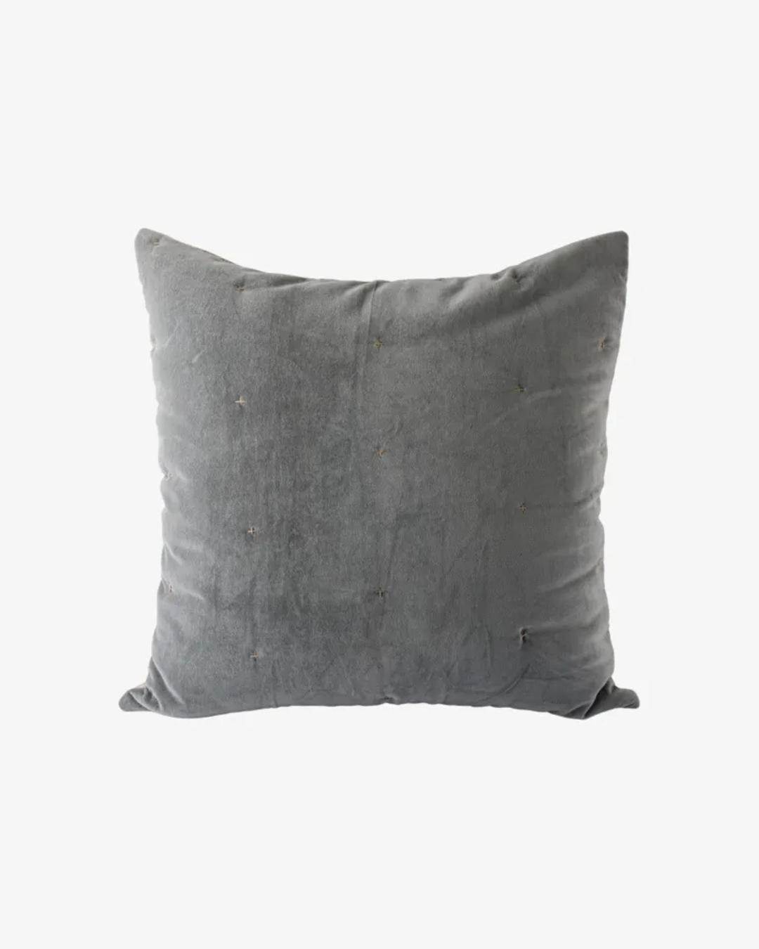 Serena Handblock Velvet Cushion Euro /W Feather Inner