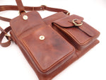 Second Nature - Slim Satchel with Front Pockets (Tan)