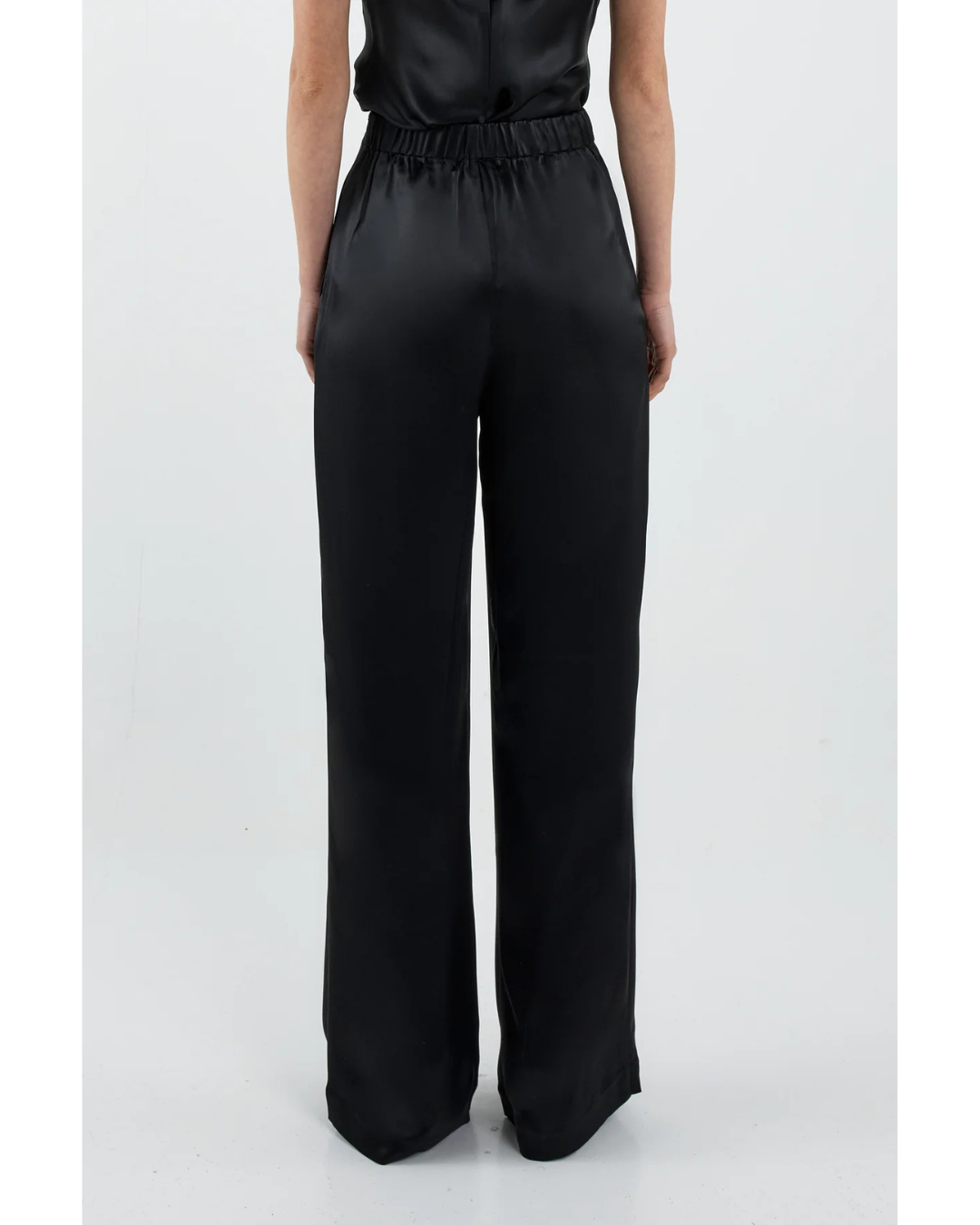 Jane Satin Pant (Black)