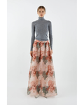 Melinda Maxi Skirt (Pink Green Floral)