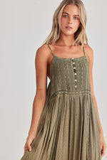 Talisman - Inhale Dress (Olive Dobby)