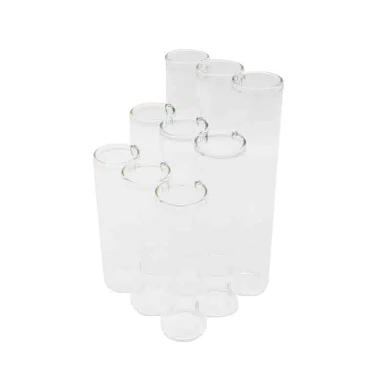 Le Forge - Test Tube 9pc Vase 3×3 Sloped H:15-10cm