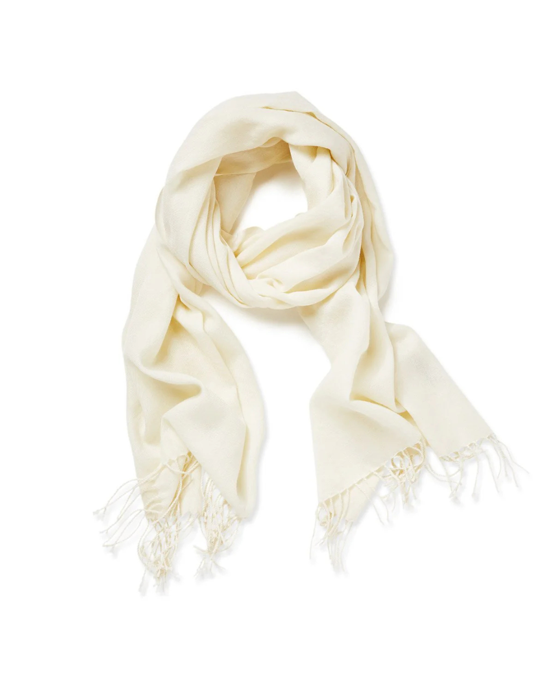 Merino Plain Scarf (Cream)