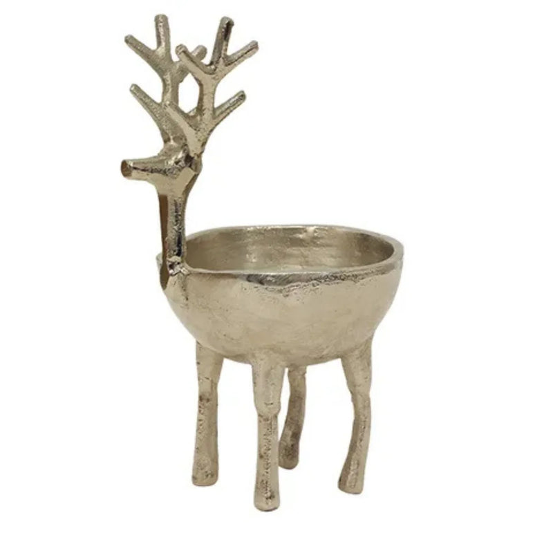 French Country - Reindeer Sweets Bowl Large (Silver)