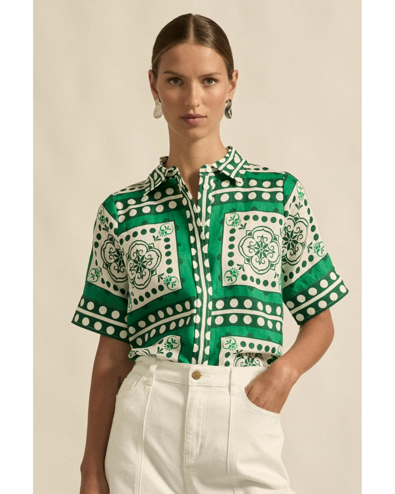 Zoe Kratzmann - Pixel Top (Perrot Scarf)