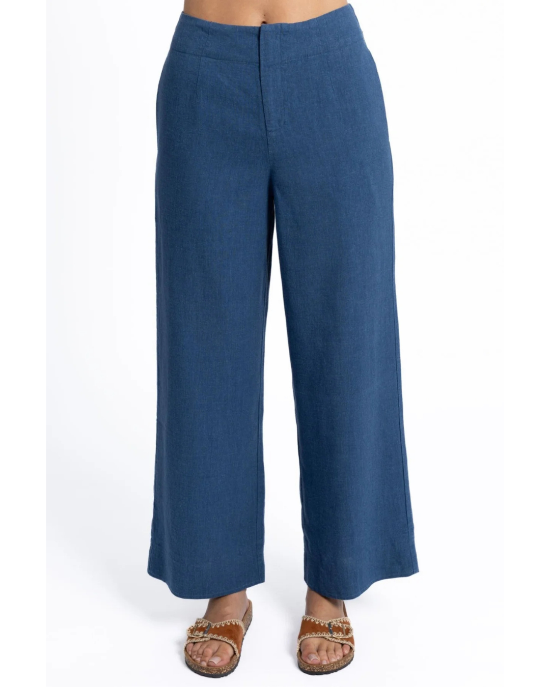 Fleetwood Linen Pant (Ocean Blue)
