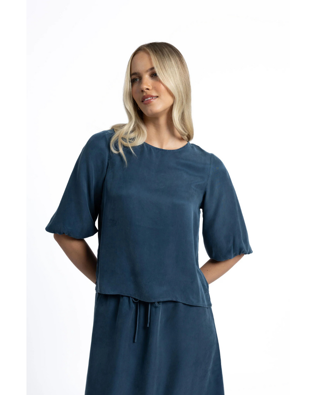 Ivy Blouse (Navy)