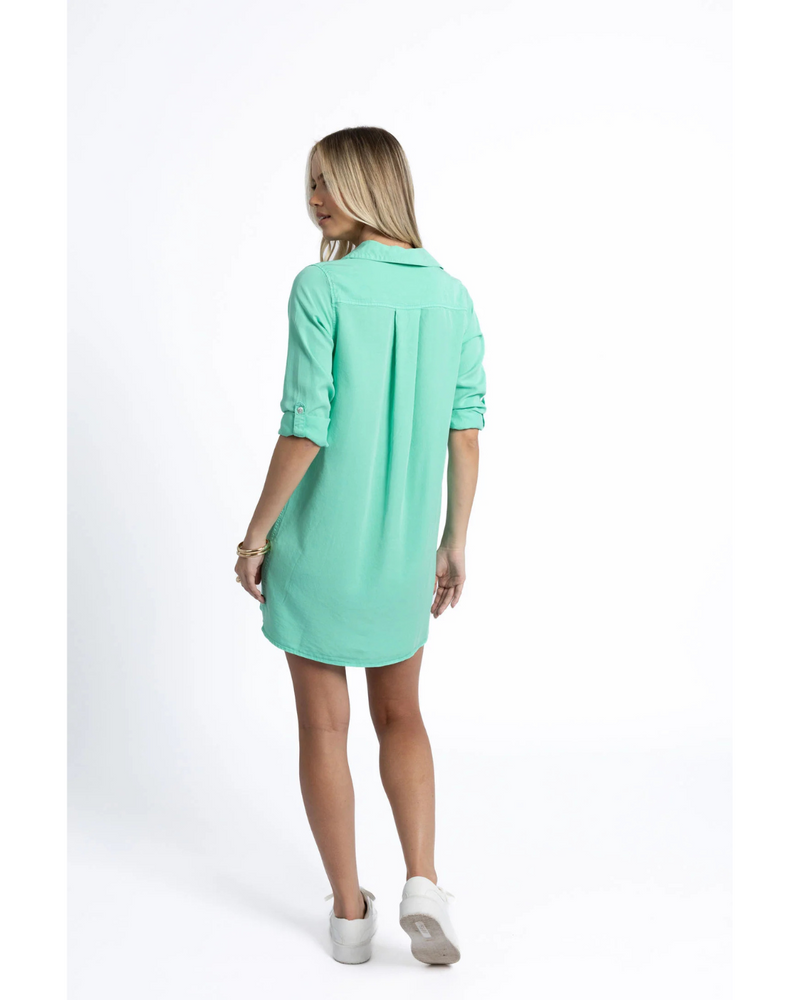 Humidity - Leni Shirt Dress (Green)