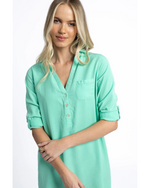 Humidity - Leni Shirt Dress (Green)