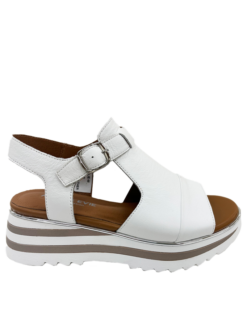 Alfie & Evie - Hallie (White Leather)