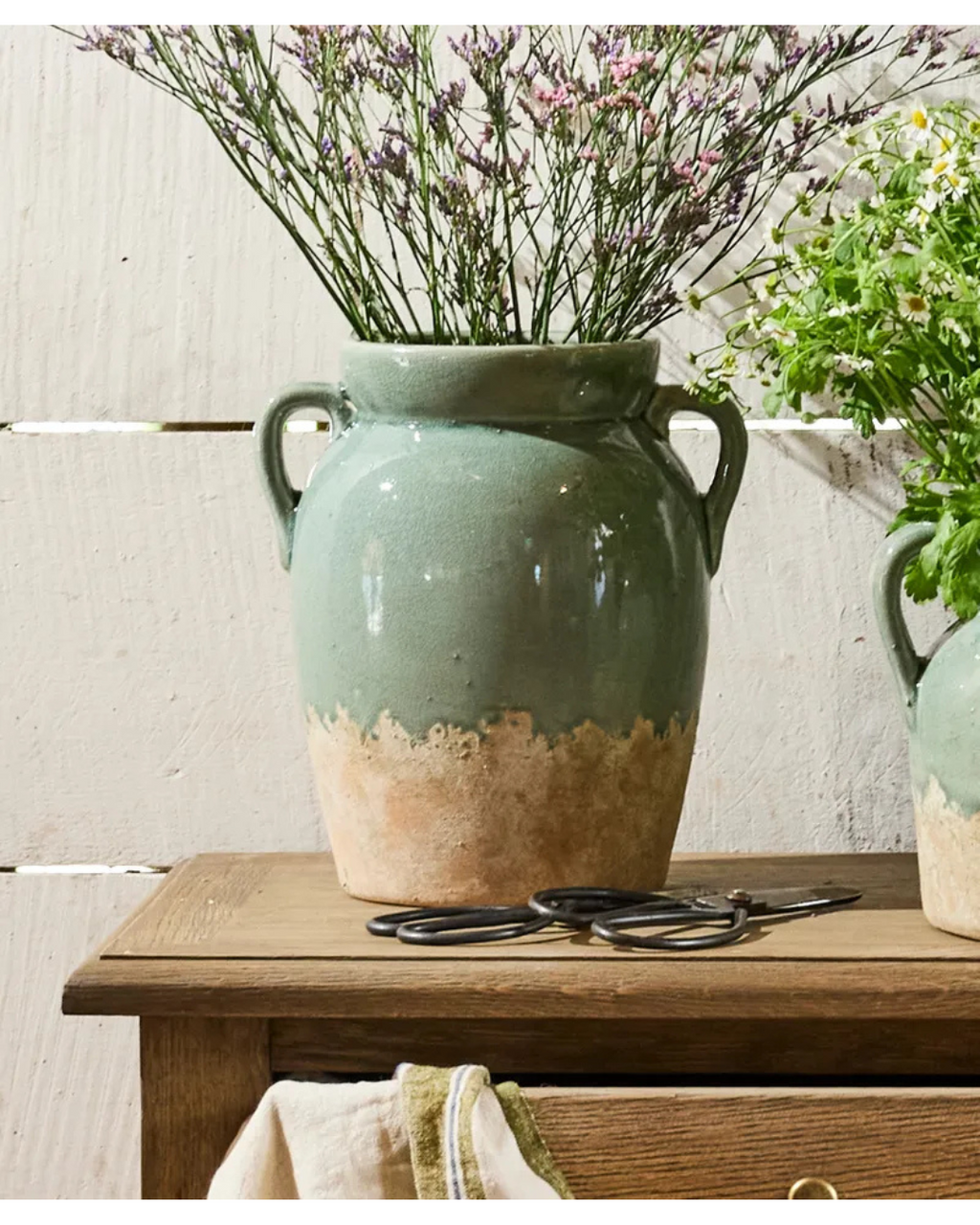 French Country - Varese Vessel Tall (Pale Blue)