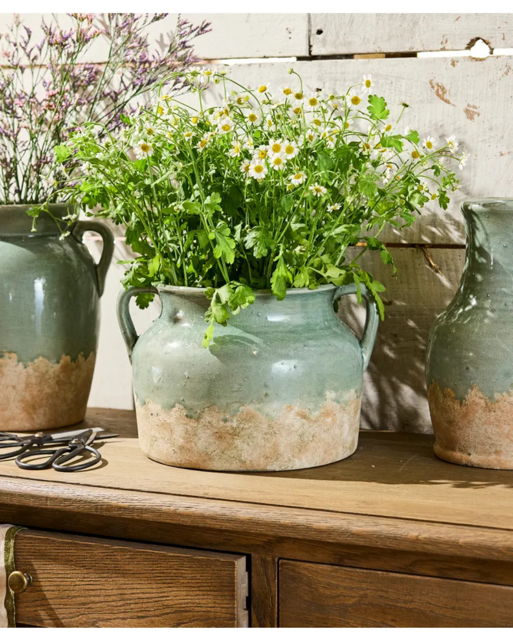 French Country - Varese Vessel Wide (Pale Blue)
