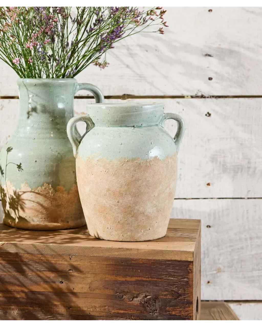 French Country - Varese Vessel Short (Pale Blue)