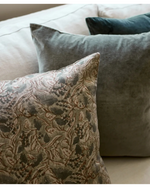 French Country - Amira Floral Handblock Cushion /W Feather Inner