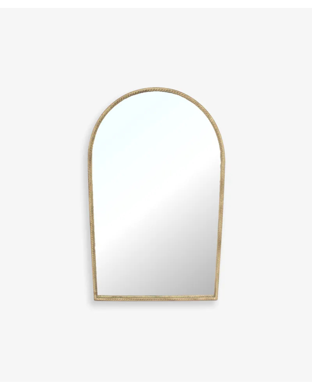 Rope Design Mirror Half Round