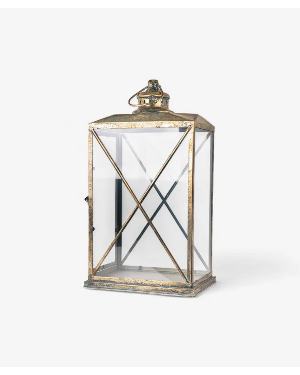 French Country - Calypso Lantern Large Aged Gold