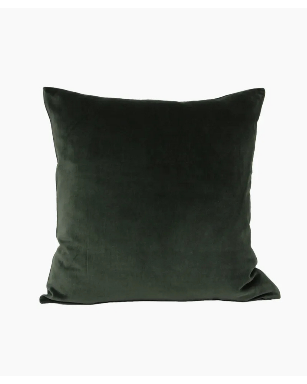 Velvet Cushion /W Feather Inner (Dark Green)