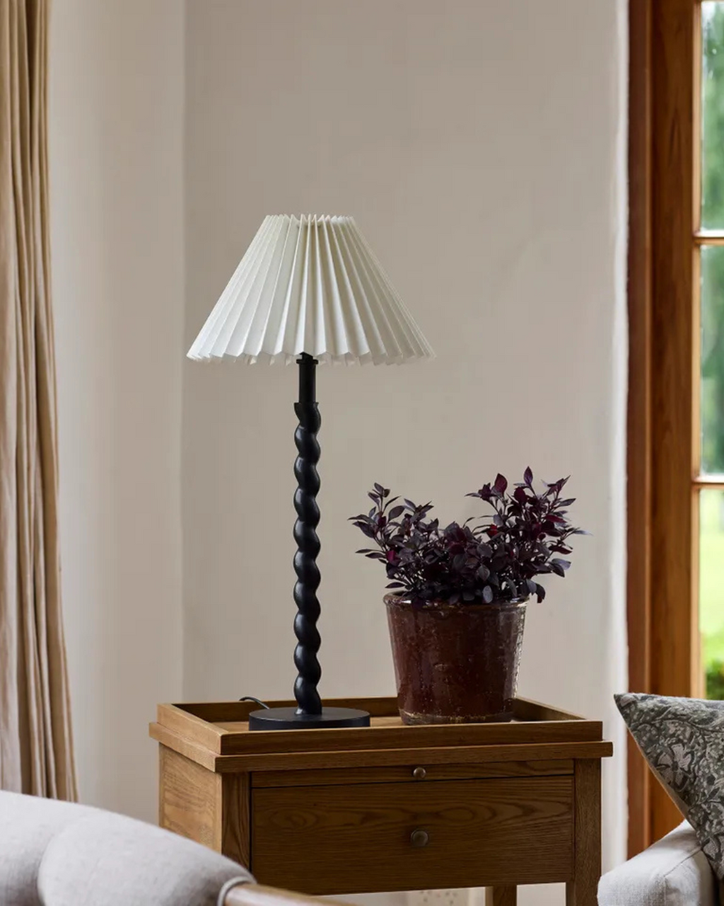 French Country - Twist Table Lamp Base Tall