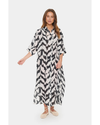 Saint Tropez - Kelsie Shirt Dress (Black Monochrom)