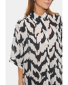 Saint Tropez - Kelsie Shirt Dress (Black Monochrom)