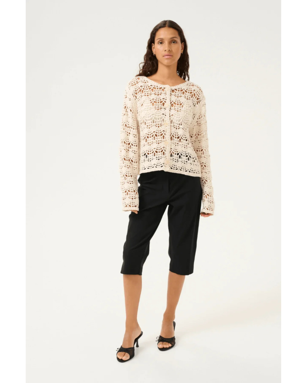 Vegalisa Cardigan (Egret)